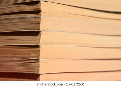 Detail Of Stack Of Old Paperback Books