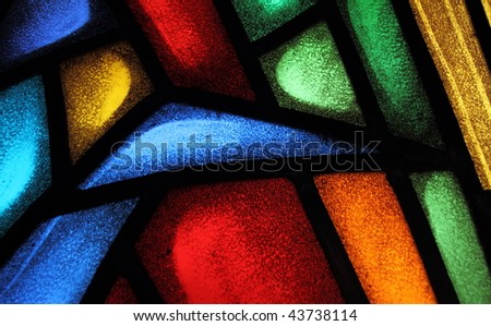Detail of a stained glass window 4