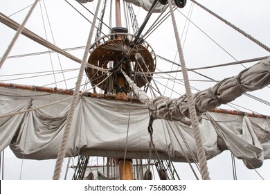 The Detail Of The Tall Ship
