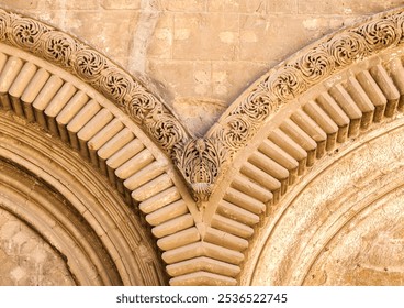 Detail of a temple portal, abstract symmetric architecture - Powered by Shutterstock