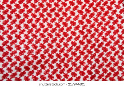 Detail of a texture of traditional jordanian headkerchief