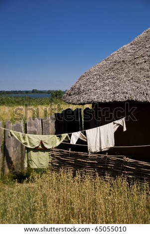 Similar – Hallig Gröde | Laundry drying on the Hallig