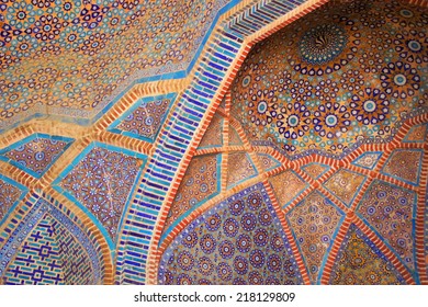 Detail Of Tile Work (Shah Jahan Mosque)