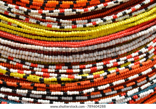 Detail Traditional African Beaded Necklace Stock Photo (Edit Now) 789604288