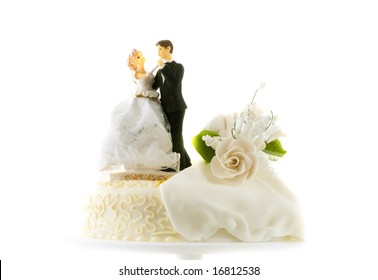 Detail Of Traditional Wedding Cake