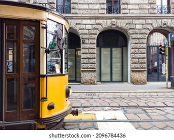 Detail Of A Tram In Milan