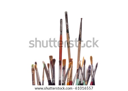 Similar – Image, Stock Photo Painting brushes on hold