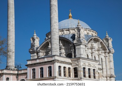 Detail View Of The Dome Of The Historical Ortaköy (Mecidiye) Mosque