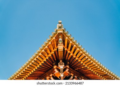 Detail View Of The Traditional Chinese Architecture In Baoshan Temple, An Antique Buddhism Temple In Shanghai, China.