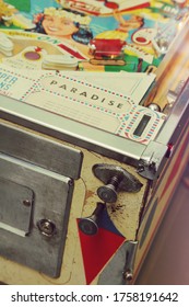 
Detail Of A Vintage Pinball Machine