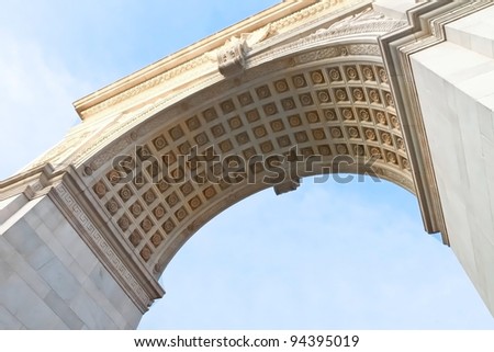 Detail of Washington Square arch