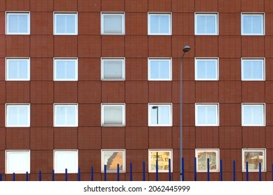 detail of the windows on a building