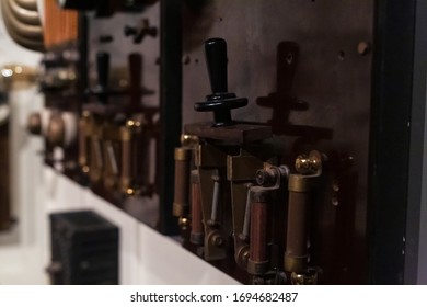 Detail Of A Wireless Telegraph Power Switch From A Steamship