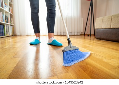 Person Sweeping Floor Images Stock Photos Vectors Shutterstock