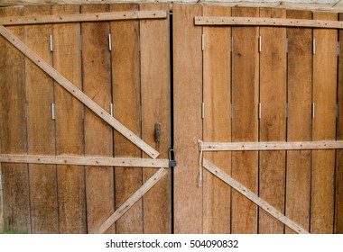 Detail Of Wooden Barn Door