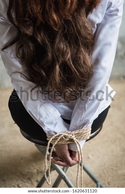 Detail Young Female Hands Tied Wrist Stock Photo 1620631120 | Shutterstock