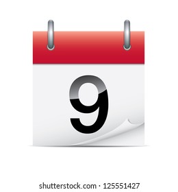 Detailed calendar icon - Shutterstock ID 125551427