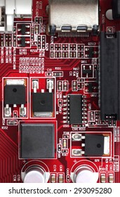 detailed close-up of computer chip