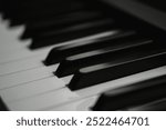 detailed, close-up views of piano keys and a person’s hand playing them. The images focus on the tactile interaction between fingers and keys, evoking a sense of concentration and musical flow