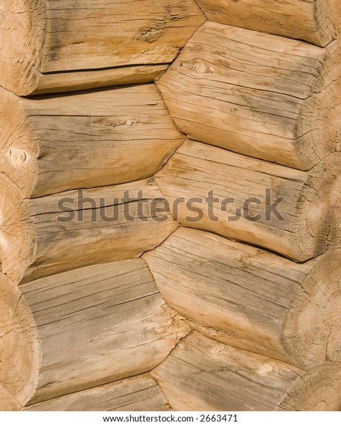 Detailed Log Cabin Corner Joints Stock Photo Edit Now 2663471