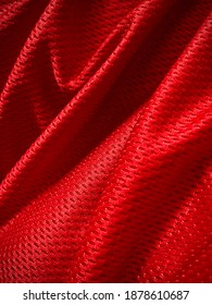 Detailed Red Spandex Cloth Fabric Texture Background