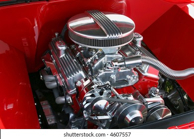 Detailed V8 Engine