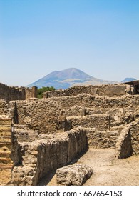 Details Of The Amphitheatre Of Pompeii, Italy