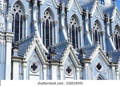 Details of the church known as La Ermita in Cali, Colombia