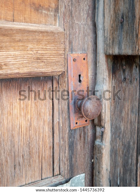 Details Door Knob Wood Historic 1910 Stock Photo Edit Now 1445736392