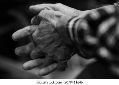 Details Of The Hand Of A Very Old Man