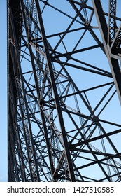 Details Of Huge Steel Train Bridge In Lethbridge, Alberta, Canada