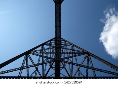 Details Of Huge Steel Train Bridge In Lethbridge, Alberta, Canada