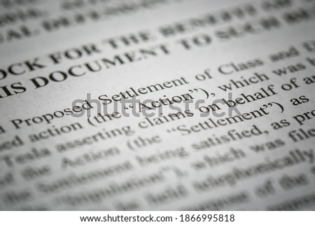Details of a legal document for a class action lawsuit. 