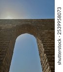 Details of the Magra Al Ayoun aqueduct in Fustat, Cairo, Egypt.