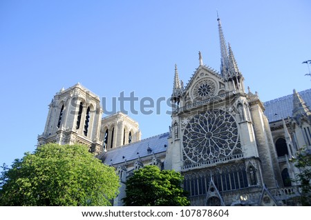 Details of Notre-Dame de paris, France