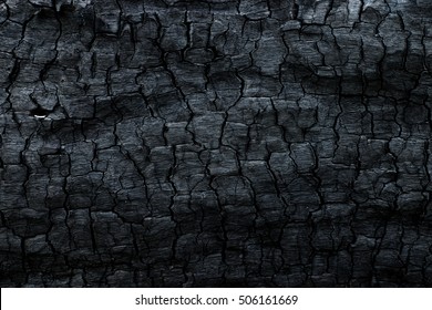 Details on the surface of charcoal. - Shutterstock ID 506161669
