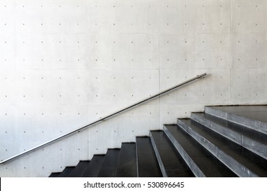 Details railing   stairs modern building