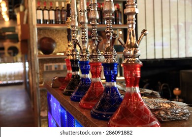 Details Of Shisha In The Arabic Cafe