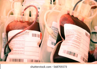 Details Aufnahme von Blutplättchenkonzentrat, menschliches Blut bei Lagerung