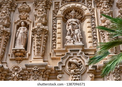 Details Of Spanish Colonial Revival Architecture Introduced To Southern California By Panama-California Exposition Held In Balboa Park, San Diego