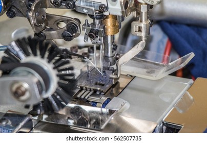 details view of garment apparel machinery
