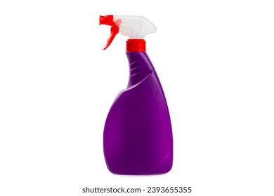 Detergent in a spray bottle isolated on a white background. Detergent for windows, glass, mirrors. cleaning products. Household chemicals. Cleaning concept. - Powered by Shutterstock