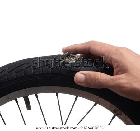 Deteriorated condition, bicycle tires and cracks
