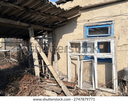 Deteriorated window frames suggest repair possibilities