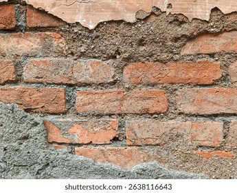 Deteriorating Old Brick Wall Texture