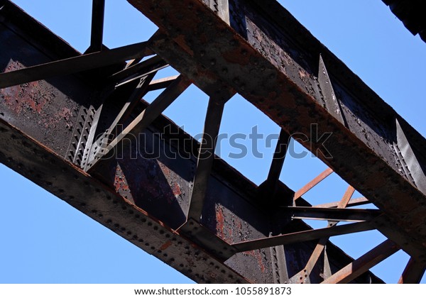 Deterioration Old Railroad Bridge Rusted Steel Stock Photo (Edit Now ...