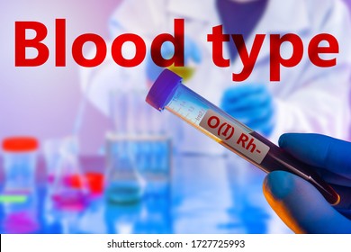 Determination Blood Type Test Tube First Stock Photo 1727725993 ...