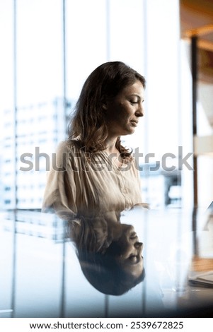 Similar – Image, Stock Photo View into time Human being