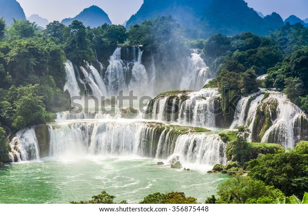 Detian Waterfall Stock Photo (Edit Now) 356875448