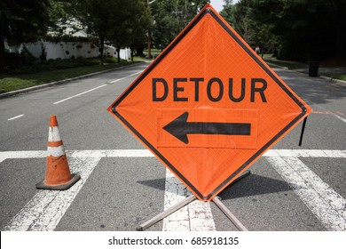 Detour Road Sign